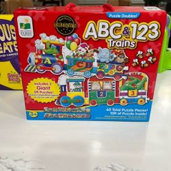 ABC & 123 TRAINS PUZZLE