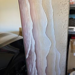 Beach Wave Textured Wall Art 