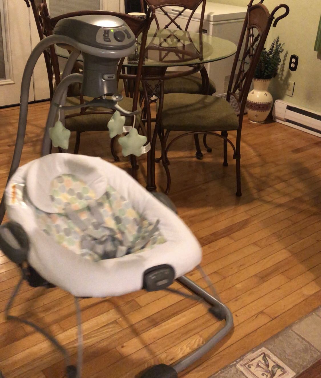The Graco® Simple Sway™ 2-in-1 Baby Swing