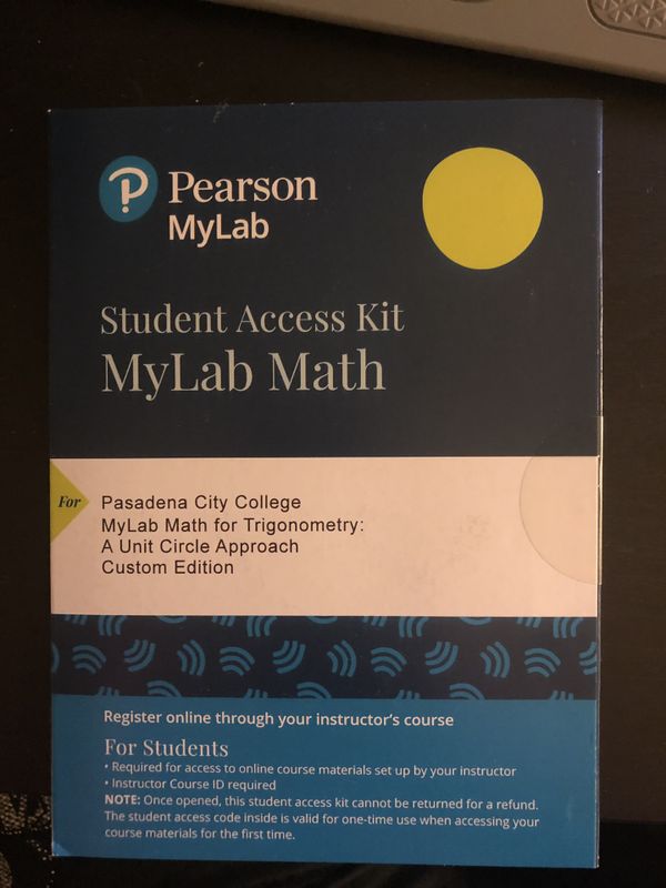 Mylab math access code for sale in pasadena ca offerup