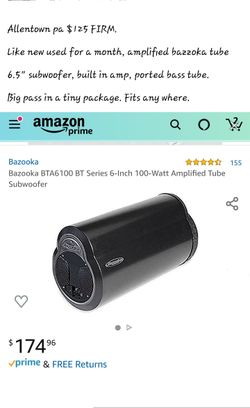 Bazooka amplified bass tube