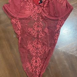 Red Lace Bodysuit – Dynamite Size P/S
