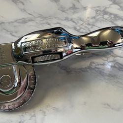 Vintage Roovers 210 TAPEWRITER Label Maker Chrome Industrial Metal Steel New York Retro Classic