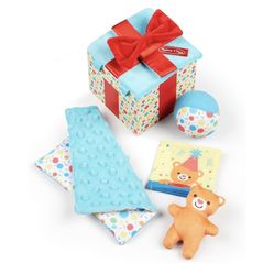 Melissa & Doug Wooden Surprise Gift Box Infant Toy (5 Pieces) Baby Toy 
