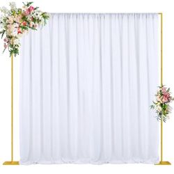 Gold 10x10 FT Backdrop Stand Heavy Duty Pipe and Drape Kit Retails $99