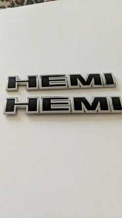 HEMI BADGES EMBLEM MOPAR OEM GENUINE AUTHENTIC