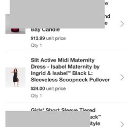 Isabel maternity, active mid black dress