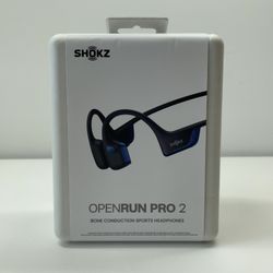 New Shokz OpenRun Pro 2 Bone Conduction Sports Headphones Steel Blue S820