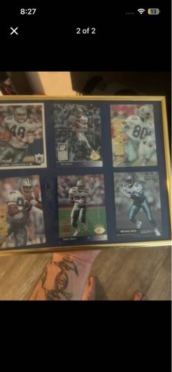 Dallas Cowboys Framed Football Card Collection