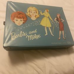 Barbie And Midge Case Vintage With Midge Doll