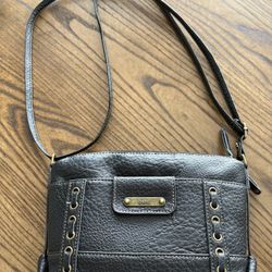 Black Leather Purse 