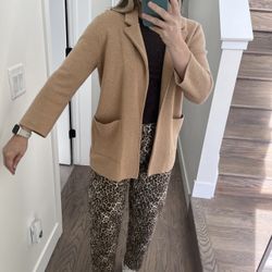 Tan Jcrew Cardigan - Size Small