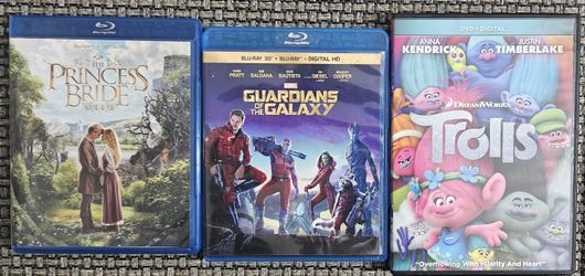 The Princess Bride, Guardians Of The Galaxy  & Trolls (X3)
