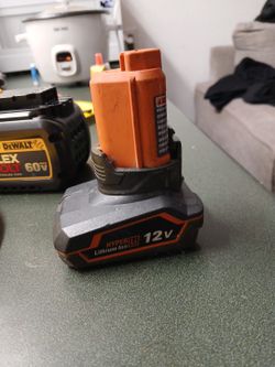 Rigid 12v. Battery Hyper Litium Ion