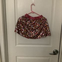 365 Kids From Garanimals Girls Pink Sequin Skirt Size 8