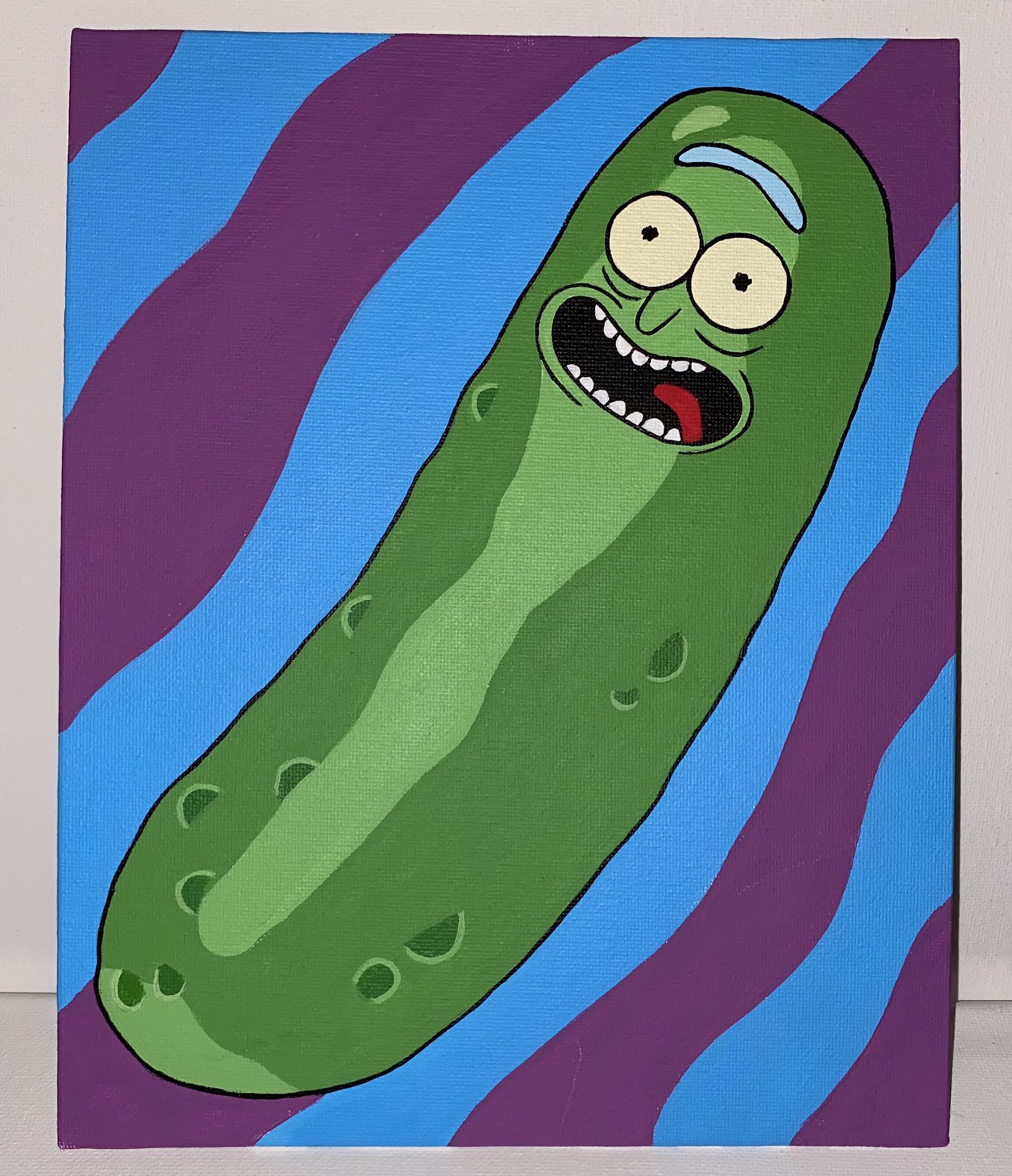 Pickle Rick Flat Canvas