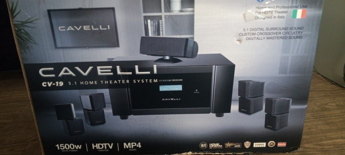 $35 CAVELLI CV-19 5.1 HOME THEATER SYSTEM