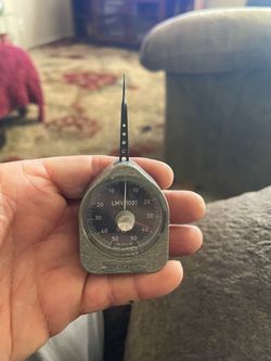 vintage Halda Tension Force Meter (also referred to as a dynamometer or spring tension gauge) made in Sweden.