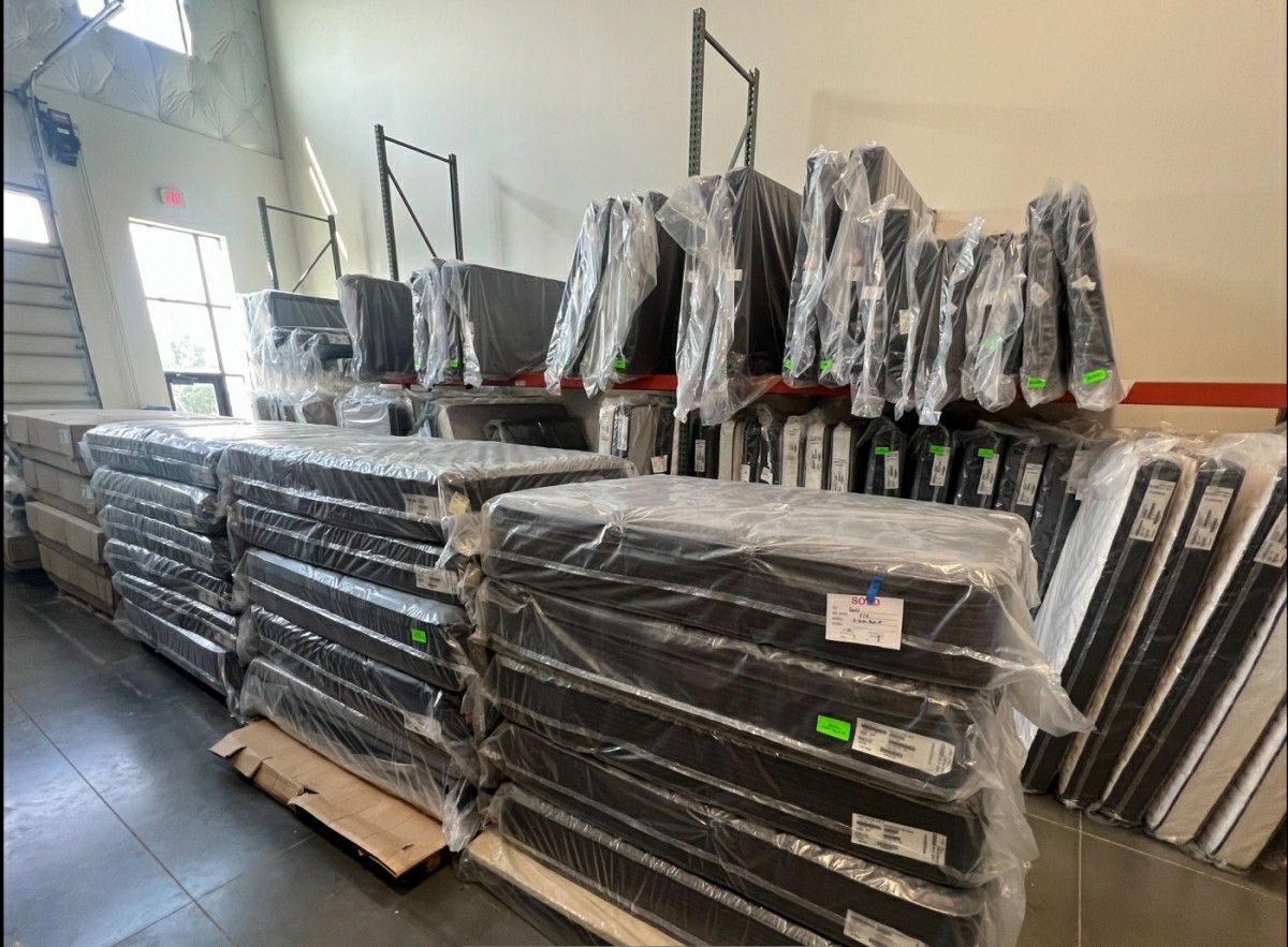 Brand New Mattresses! All Sizes 30-70% off retail.