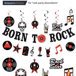 “Born To Rock” Birthday Decorations