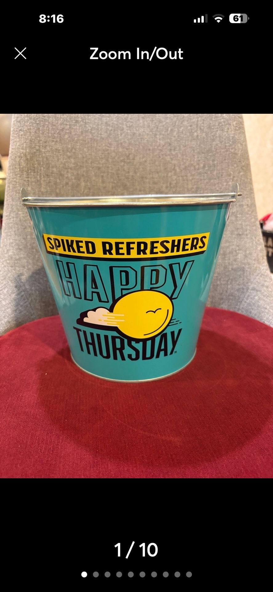 Ice Bucket from Spiked Refreshers-HAPPY THURSDAY+ Free Matching Keychain