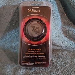 Brand New Omron Go Smart Hip Pedometer HJ-151 Smart Sensor Counts Steps Distance 