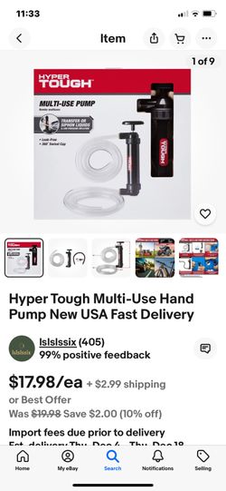 Multi-use Pump , Hyper Tough , New 