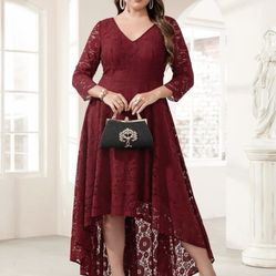  Burgundy dress XL