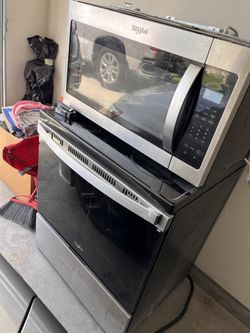Whirlpool Stove/Overhead microwave