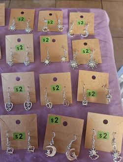 Silver earrings