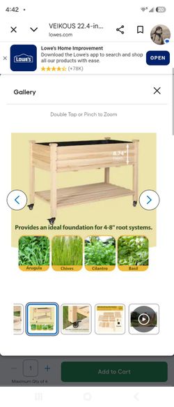 Wood Raised Garden Bed ..brand new in box.