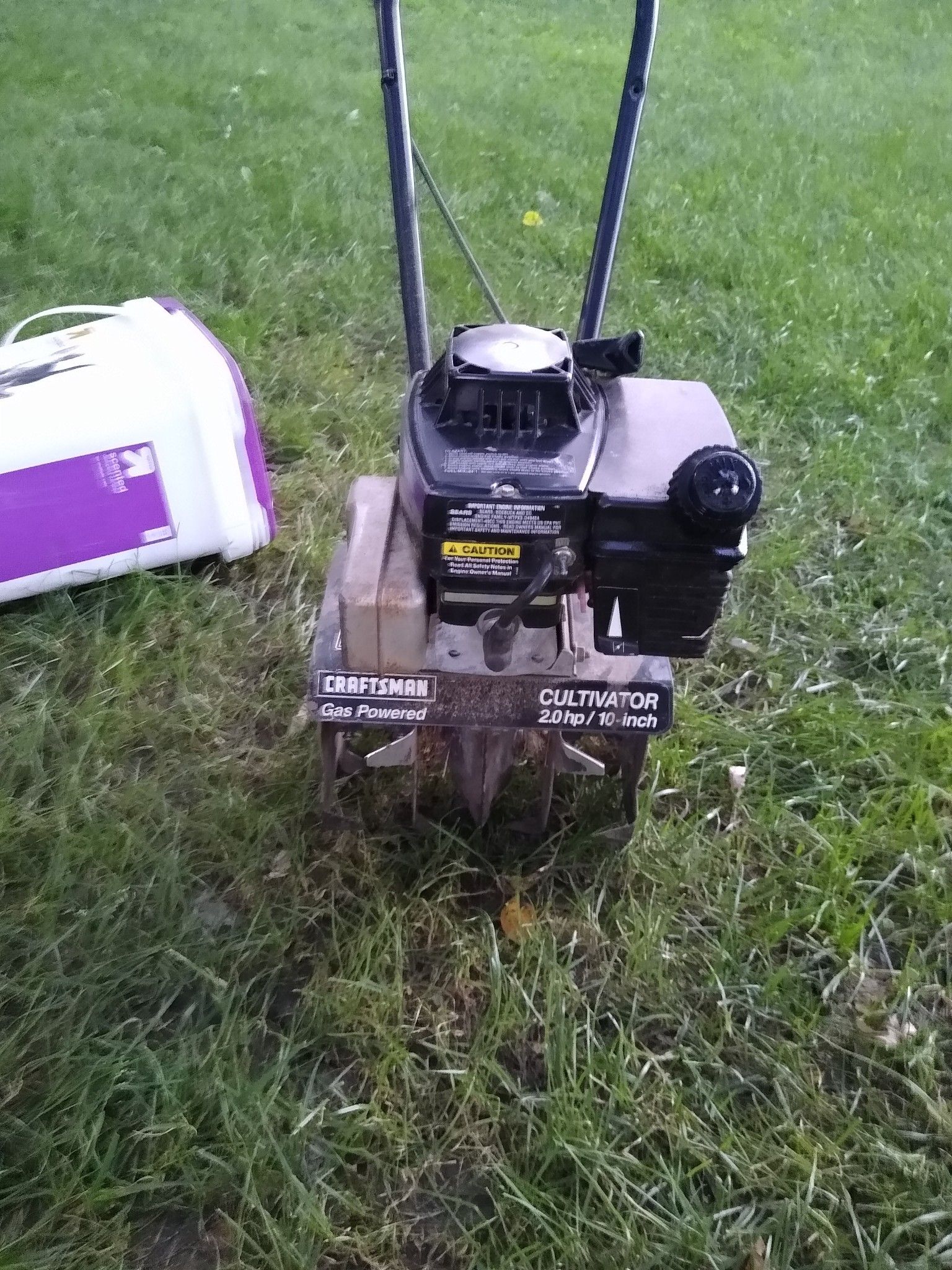 Craftsman gas powered cultivator 2.0 10 inch