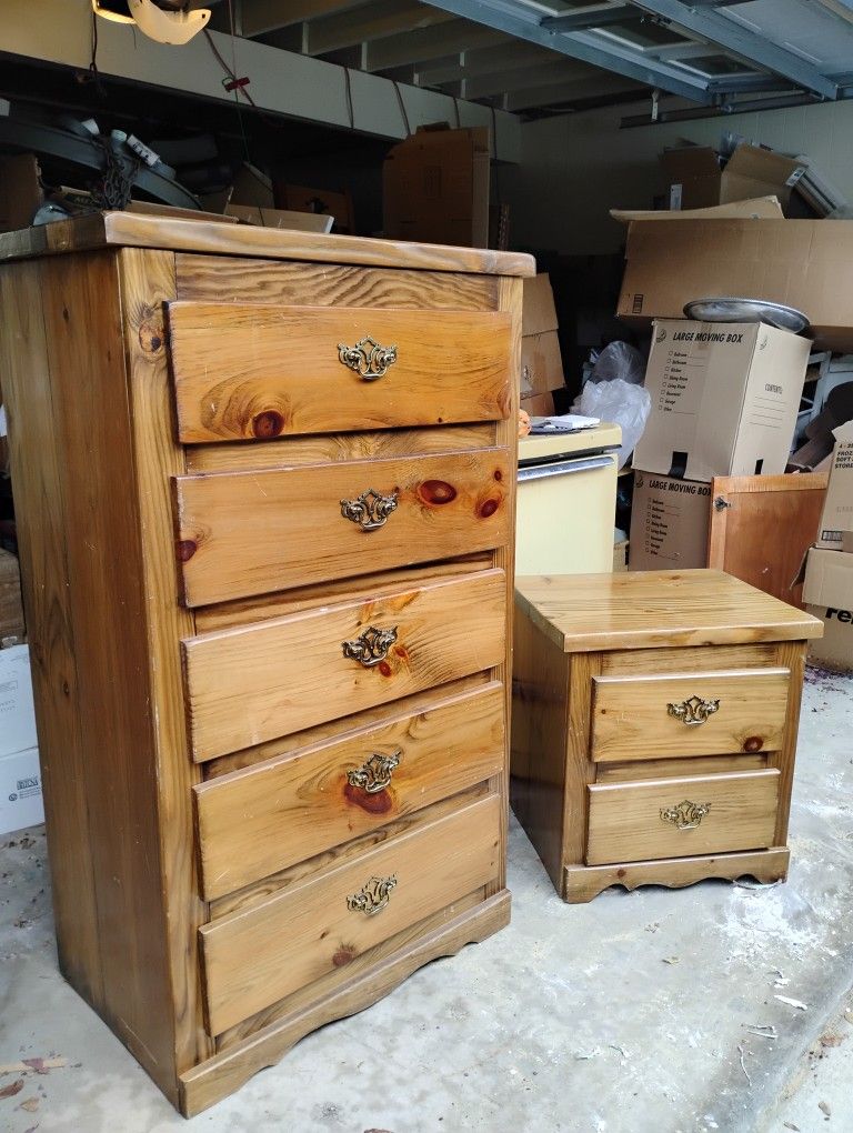 Chest Of Drawers And Nightstand