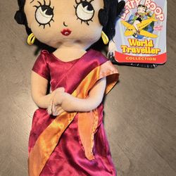 Betty Boop World Traveler Collection India Plush Doll