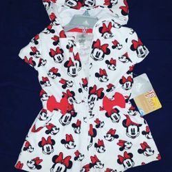 Minnie Mouse Swim Suit Cover Up Romper 