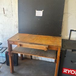 Work Bench And Peg Board
