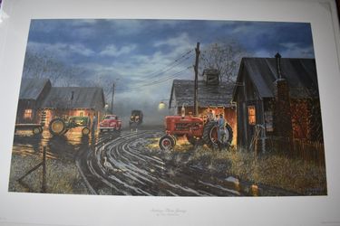 1998 Dave Barnhouse NOS Signed and Numbered Ltd. Edition, "Starting Them Young"