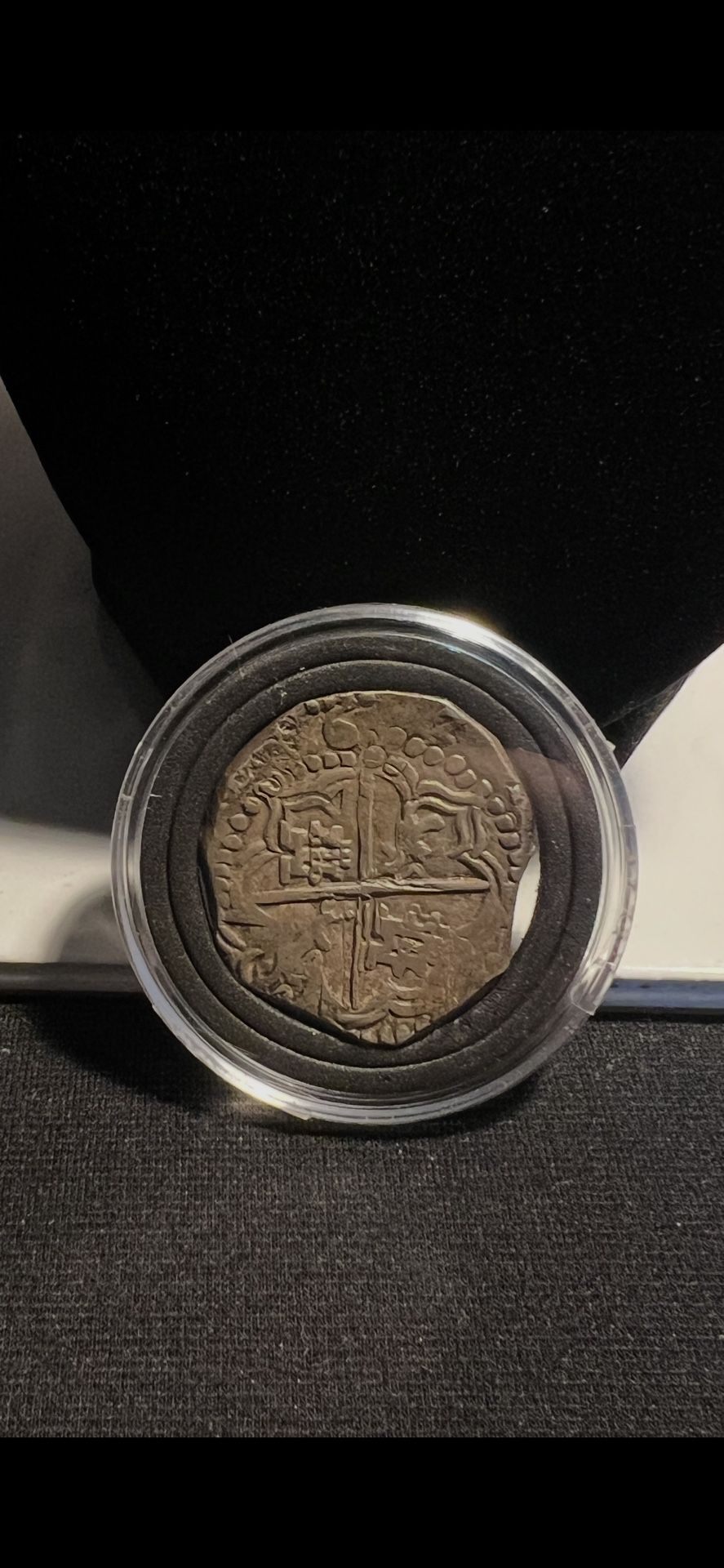 16Th Century Silver Reale Spanish Empire Shipwreck Silver Coin