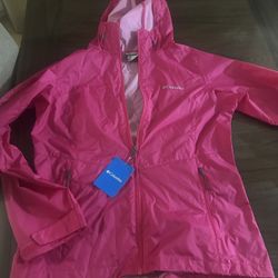 columbia rain exercise jacket 