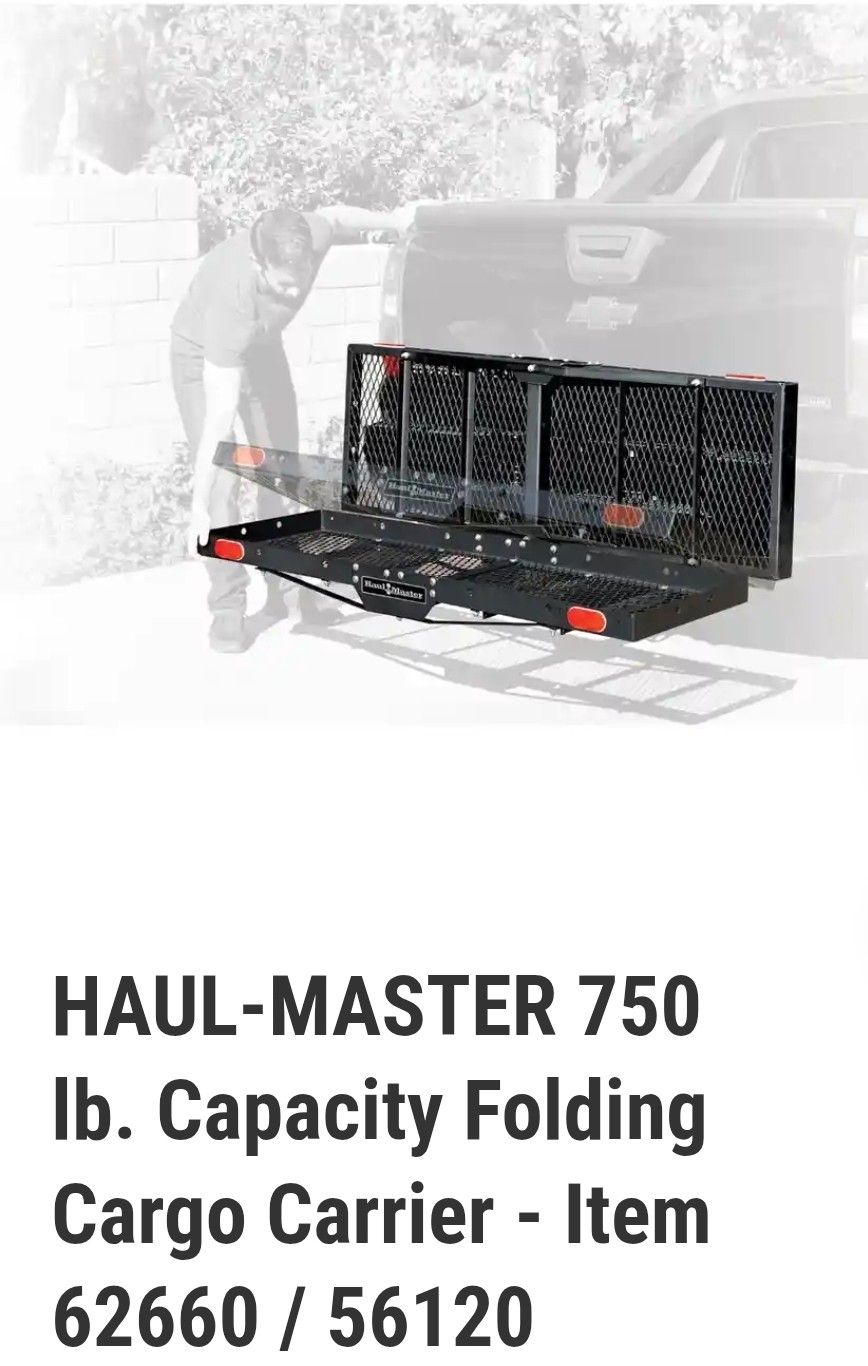 Haulmaster 750lb Hitch Mounted Car Carrier With Cover 