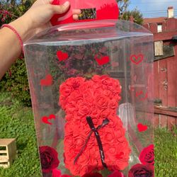 Rose Bear, Valentines Gift 