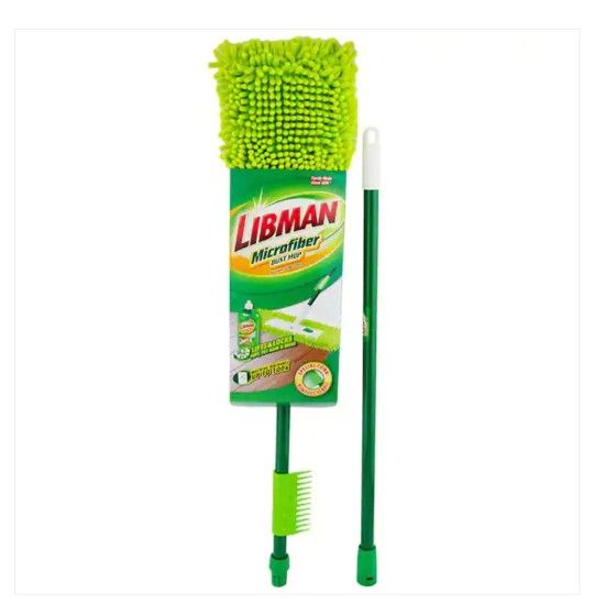 Libman 18 in Microfiber Dust Flat Mop with 2-piece handle