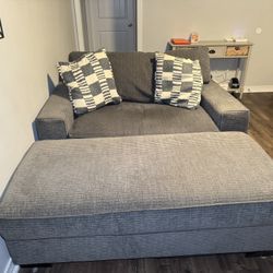 Troy Couch, Oversized chair, And Ottoman 