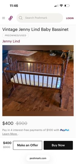 Vintage baby cradle