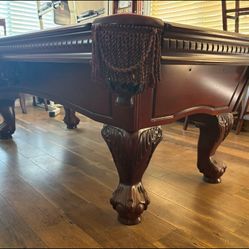 Excellent Condition 8’ American Heritage Pool Table (Free Delivery & Pro Setup)