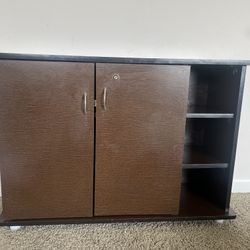 Wooden Cabinet with Shelves