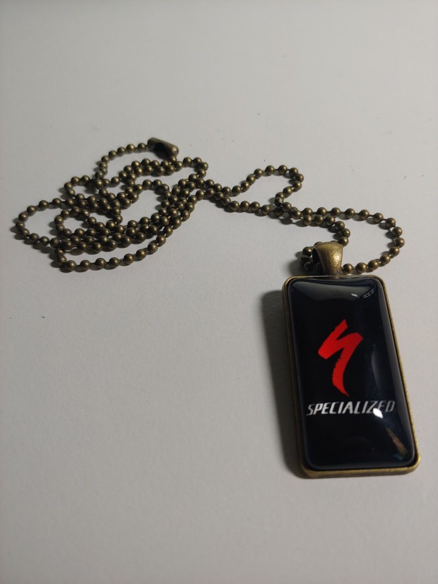 Necklace pendant brand new specialized bicycle logo bike