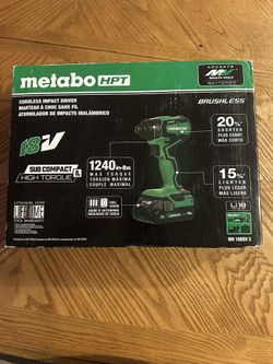 Metabo  18v HPT Cordless Impact Driver