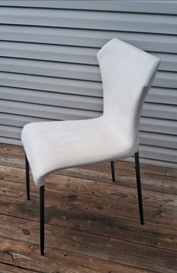 Modern White Upholstered Dining Chair