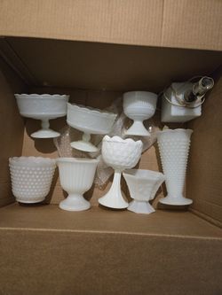 Milk Glass $10 Each 